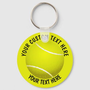 Porte-clés Icône balle de tennis personnalisée