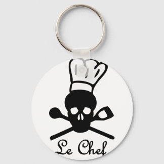 Porte-clés icône crâne du chef