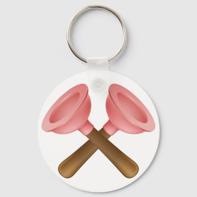 Porte-clés Icône des outils de plongeurs croisés (Recto)