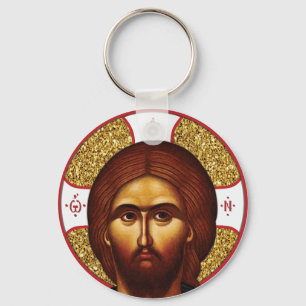 Porte-clés Icône orthodoxe du Saint-Jésus-Christ