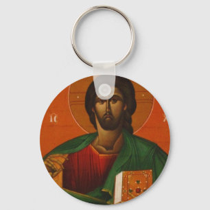 PORTE-CLÉS ICÔNE ORTHODOXE GRECQUE JÉSUS CHRIST