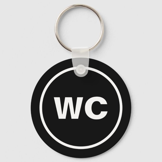 Porte-clés Icône WC porte - clé pour toilettes (Recto)