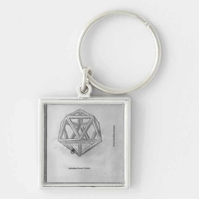 Porte-clés Icosahedron, de 'De Divina Proportione' (Devant)