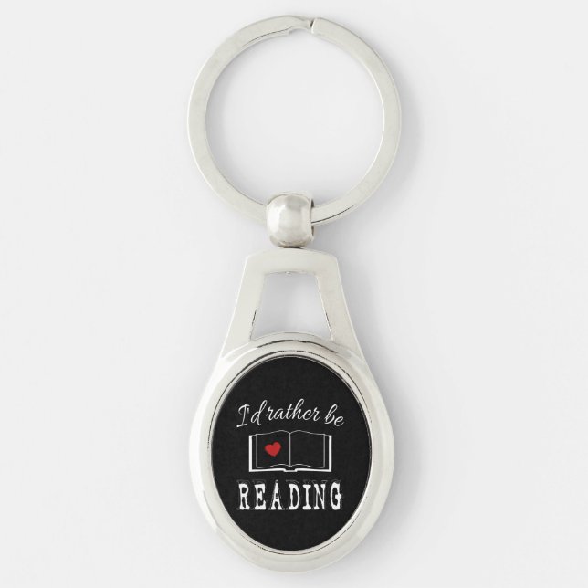 Porte-clés I'd rather be reading (Devant)