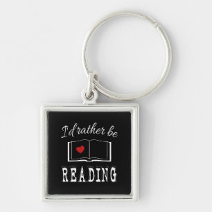 Porte-clés I'd rather be reading