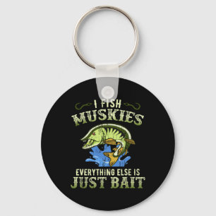 Porte-clés Idée cadeau pêche musky T-shirt muskie