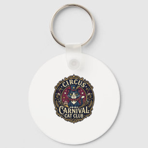 Porte-clés Idée cadeau pour papa de chat de carnaval de cirqu