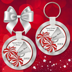 Porte-clés Idées cadeaux Pom-pom girl personnalisées, Rouge e