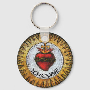 Porte-clés Identificateur de la chaîne de clés Sacred Heart p