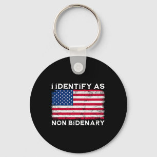 Porte-clés Identifiez-vous comme non-Bidenot Patriot American