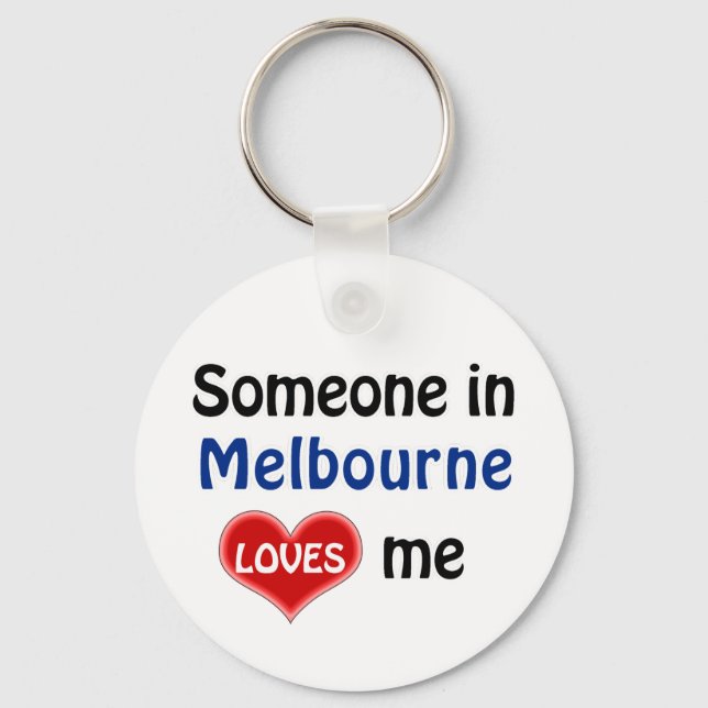 Porte-clés Iemand à Melbourne houdt van me (Recto)