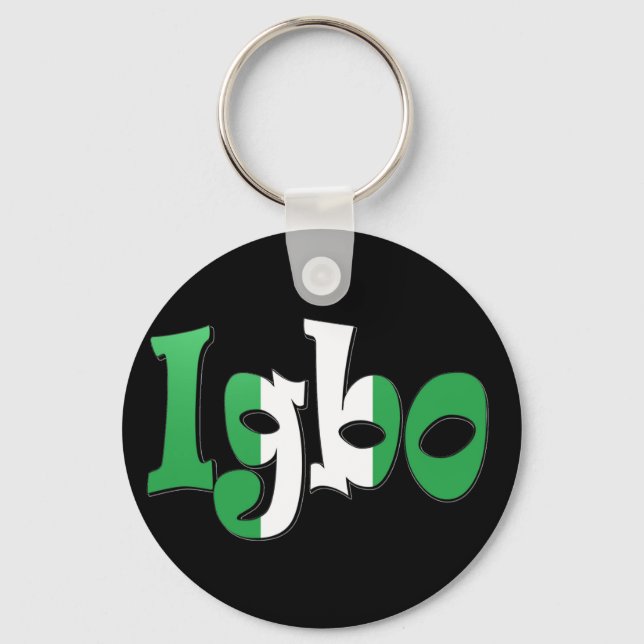 Porte-clés Igbo (Drapeau Nigérian) (Recto)