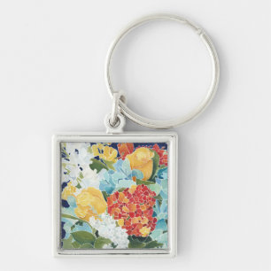 Porte-clés II floral de minuit