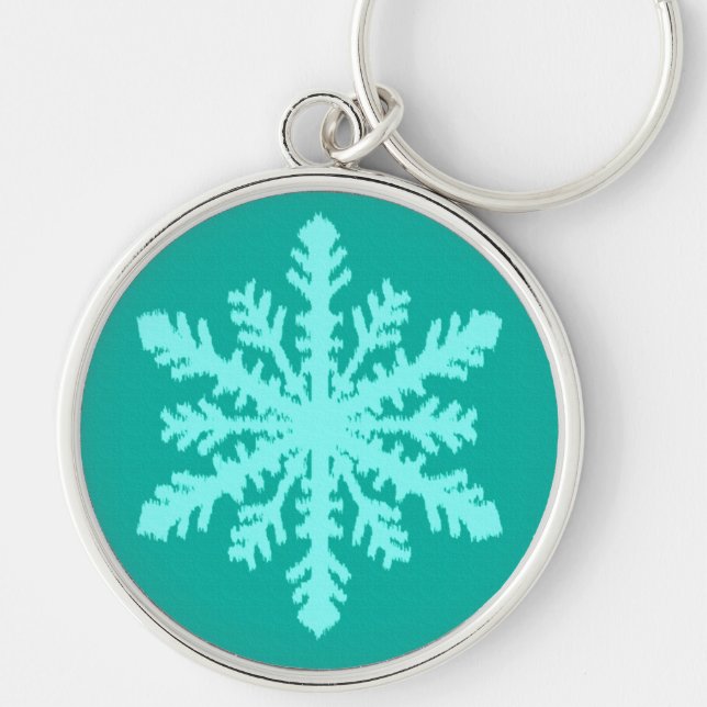 Porte-clés Ikat Snowflake (Devant)
