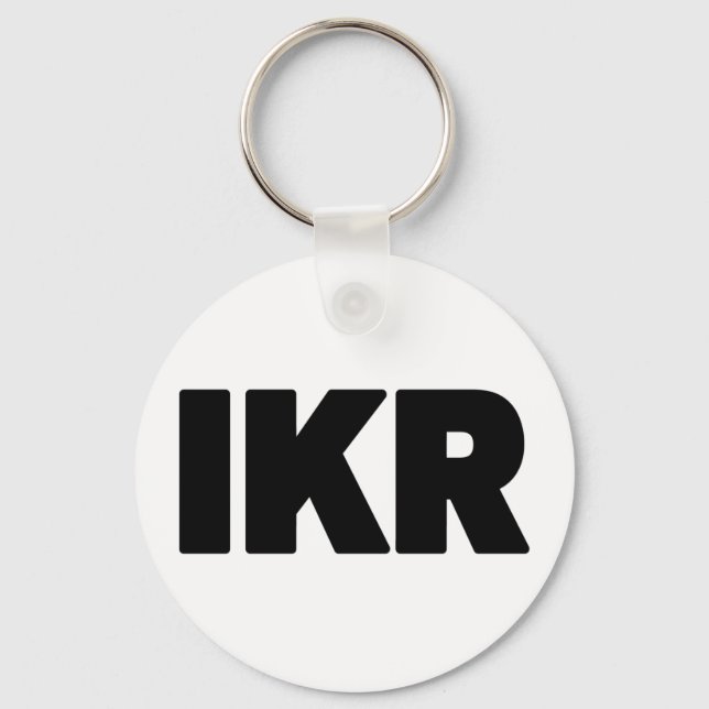 Porte-clés IKR | Écart de texte (Recto)