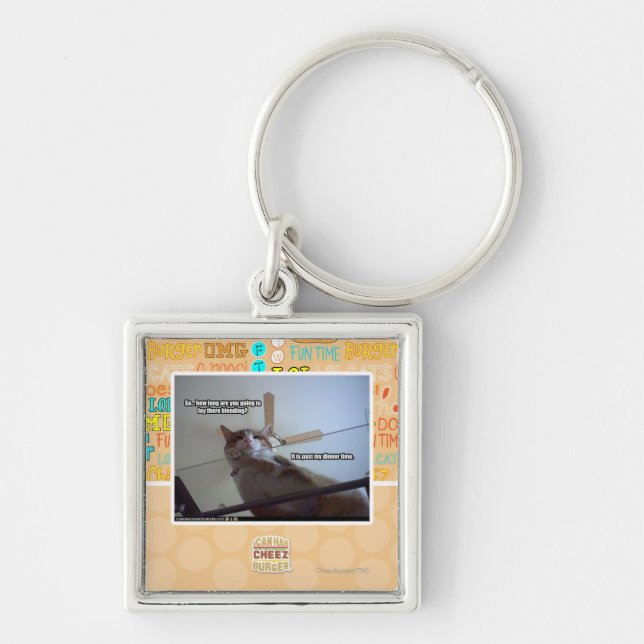 Porte-clés Il a lieu après mon temps de dîner (Devant)