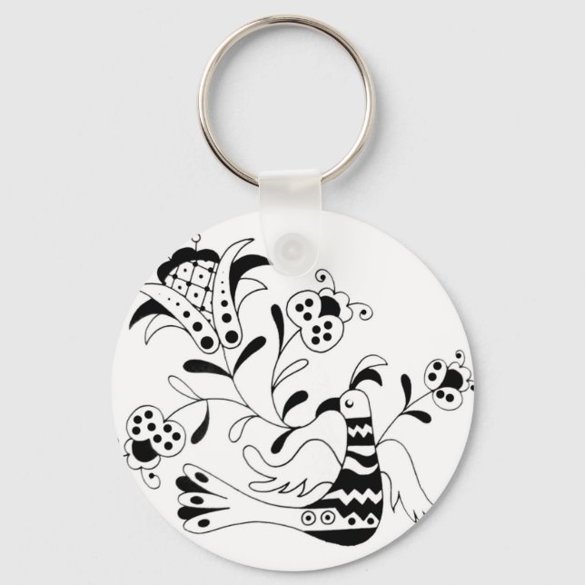 Porte-clés Il chante une fleur (Recto)