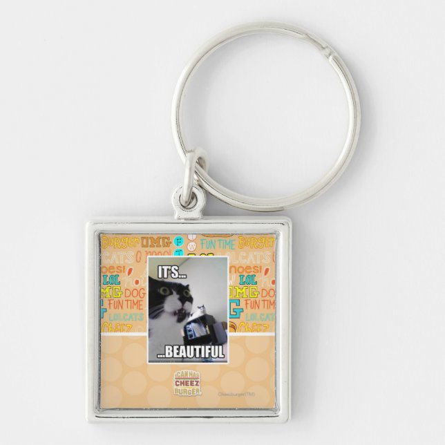 Porte-clés Il est beau (Devant)