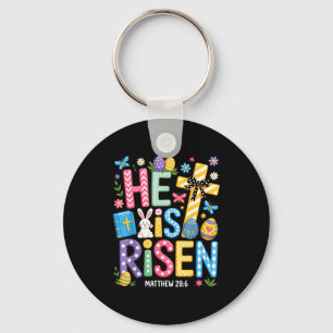 Porte-clés Il Est Ressuscité Jésus Chrétien Joyeuses Pâques F