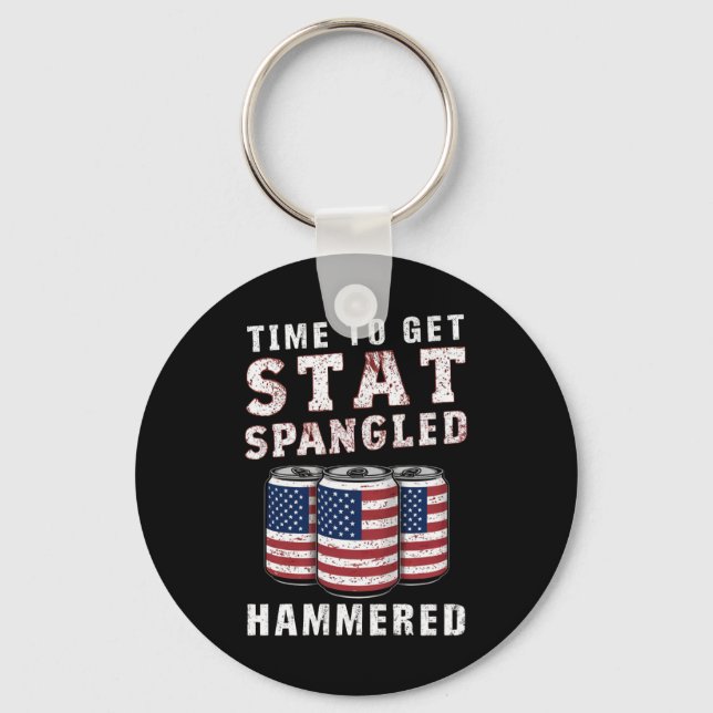 Porte-clés Il Est Temps D'Obtenir Star Spangled Hammered Beer (Recto)