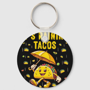 Porte-clés Il pleut des tacos drôles amateurs de tacos enfant
