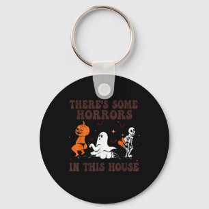 Porte-clés Il y a des horreurs dans cette maison Halloween Pu