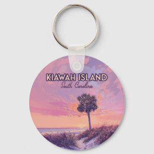 Porte-clés Île de Kiawah Caroline du Sud Palmier