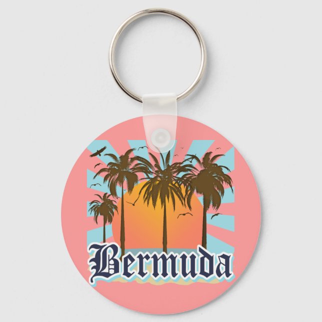 Porte-clés Île des Bermudes Souvenirs (Recto)