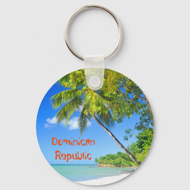Porte-clés Île tropicale en République Dominicaine (Recto)