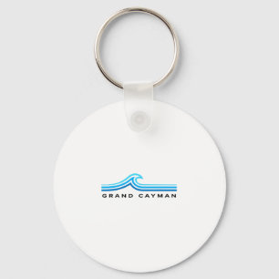 Porte-clés Îles Grand Cayman Vagues Vintage Hommes Femmes Gar