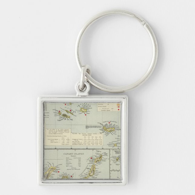 Porte-clés Îles, océan Atlantique (Devant)