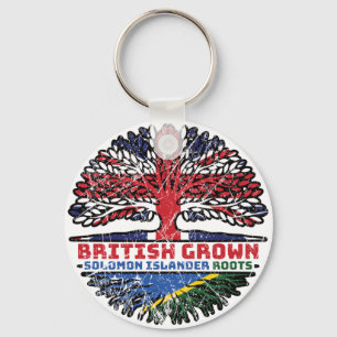 Porte-clés Îles Salomon Île Salomon British UK Tree