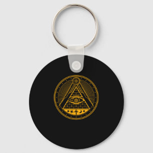 Porte-clés Illuminati Conspiration Triangle Masonique Voir to