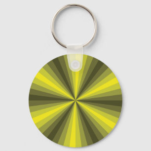 Porte-clés Illusion optique Porte - clé jaune