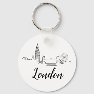 Porte-clés Illustration britannique de Londres