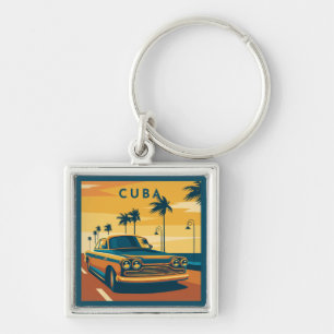 Porte-clés Illustration Cuba