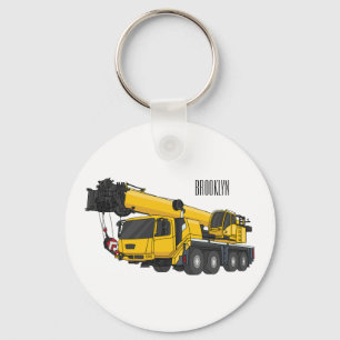 Porte-clés Illustration de camion de grue
