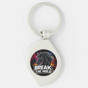 Porte-clés Illustration de cheval avec texte motivant