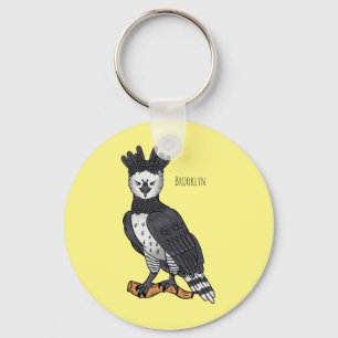 Porte-clés Illustration de dessin animé d'aigle harpie