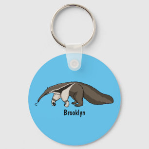 Porte-clés Illustration de dessin animé d'Anteater happy