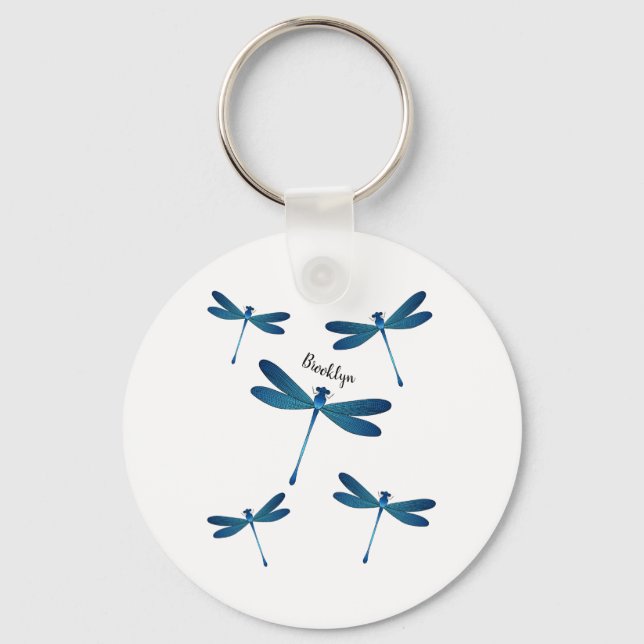 Porte-clés Illustration de dragonfly (Recto)