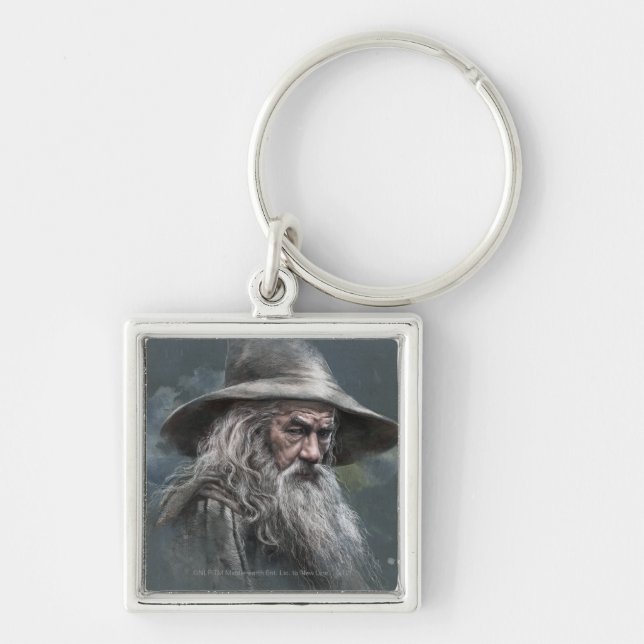 Porte-clés Illustration de Gandalf (Devant)