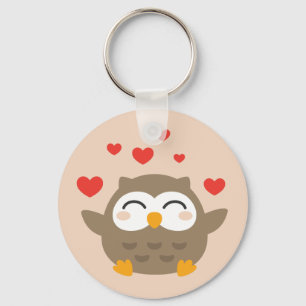 Porte-clés Illustration de I Owl You