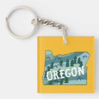 Illustration de la carte de l'État de l'Oregon