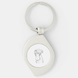 Porte-clés Illustration de l'Am Staffordshire Terrier