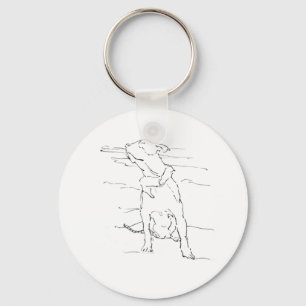 Porte-clés Illustration de l'Amstaff