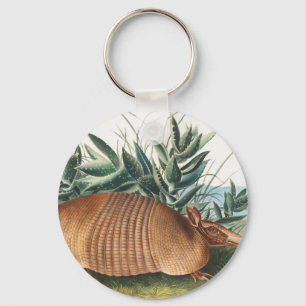 Porte-clés Illustration de l'Armadillo (Dasypus Peba) à neuf 