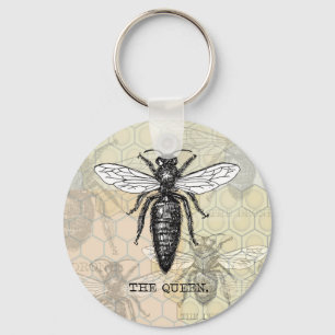 Porte-clés Illustration de reine abeille insecte