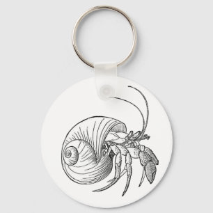 Porte-clés Illustration du crabe d'Hermite (illustration en l