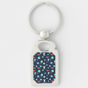 Porte-clés Illustration du Motif spatial